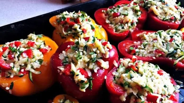 millet-and-cheese-stuffed-bell-peppers